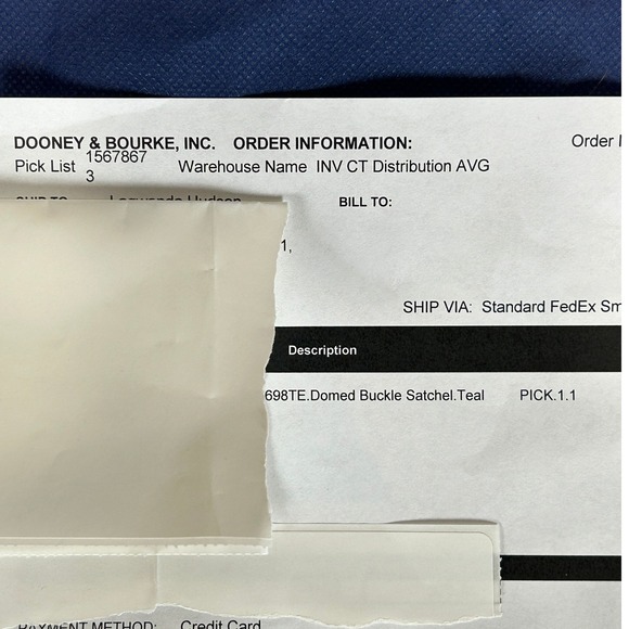 Dooney Bourke Teal Leather Domed Buckle Satchel Handbag New with Tags - Picture 9 of 15